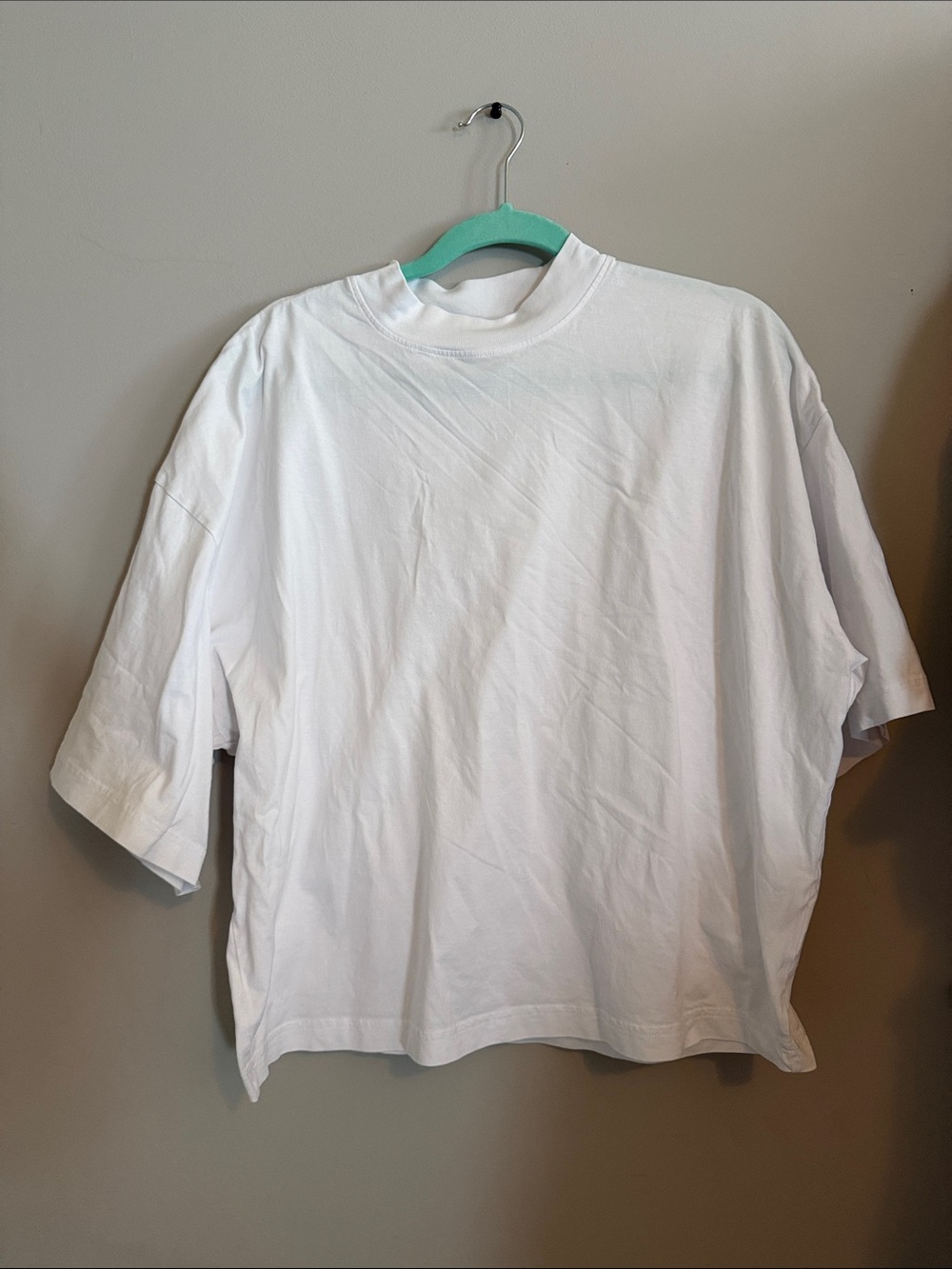 COS White Short Sleeve Crewneck Tee